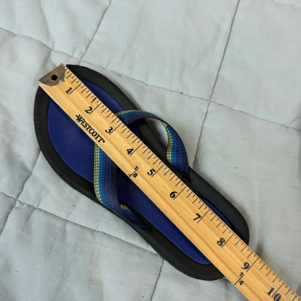 Rafters Blue Flip Flops Youth Big Kid 2 Boys Girls Summer Sandals Thongs